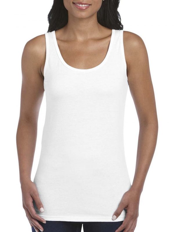 Gildan Ladies Softstyle Tank Top Kleur White