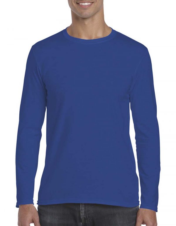 Gildan Mens Softstyle Long Sleeve Tee Kleur Royal