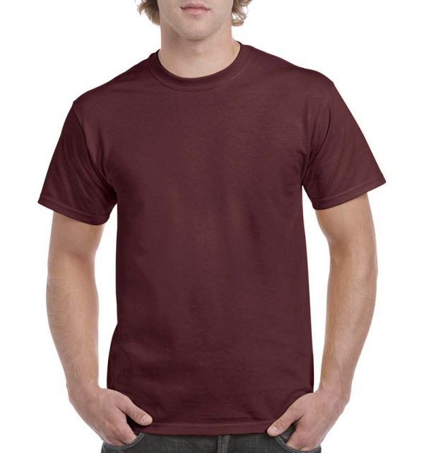 Heavy Cotton Adult T Shirt Kleur Maroon