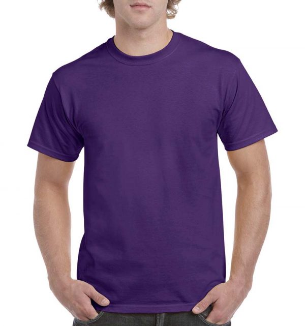 Heavy Cotton Adult T Shirt Kleur Purple