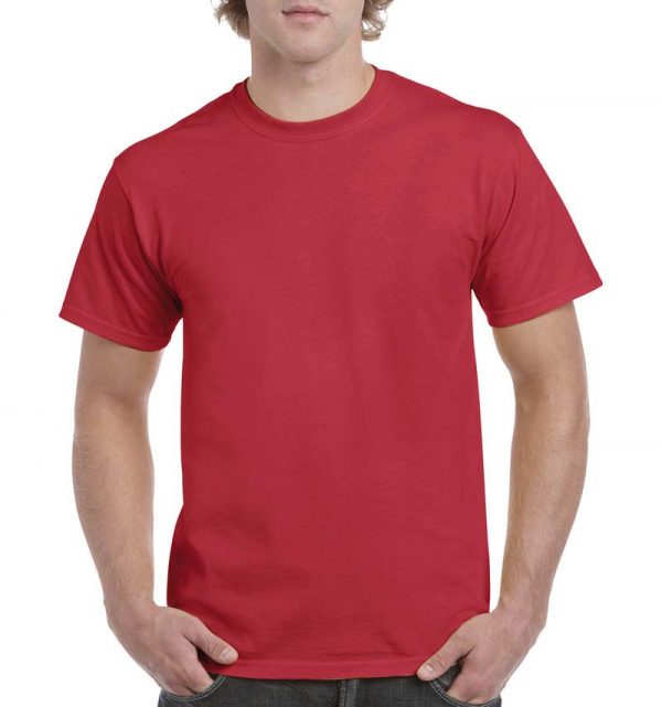 Heavy Cotton Adult T Shirt Kleur Red