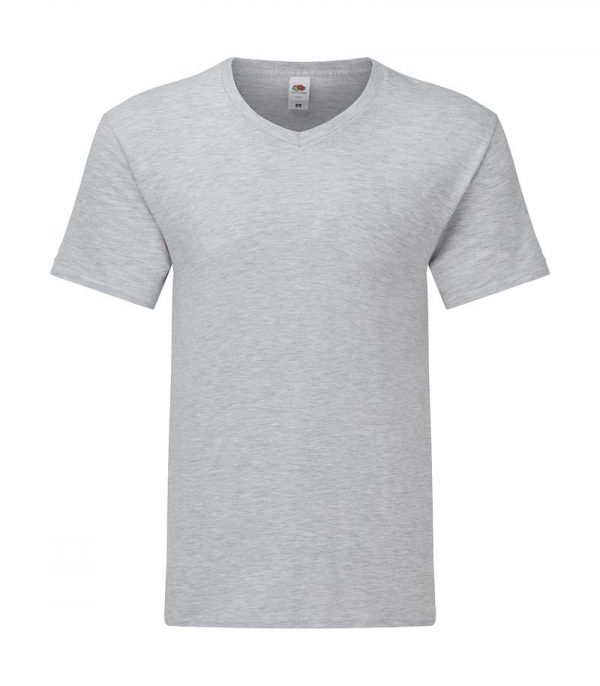 Iconic 150 V Neck T Kleur Heather Grey