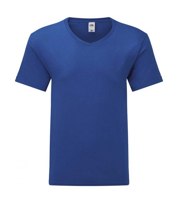 Iconic 150 V Neck T Kleur Royal Blue