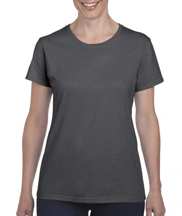 Ladies Heavy Cotton T Shirt Kleur Dark Heather