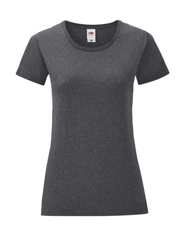 Ladies Iconic 150 T kleur Dark Heather Grey