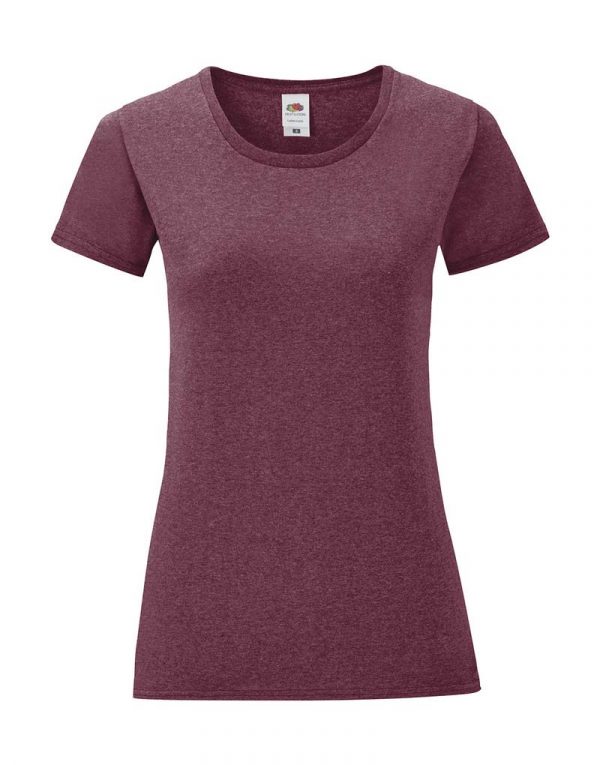 Ladies Iconic 150 T kleur Heather Burgundy