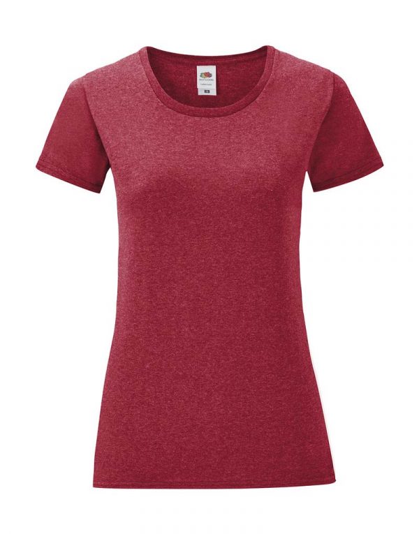 Ladies Iconic 150 T kleur Vintage Heather Red