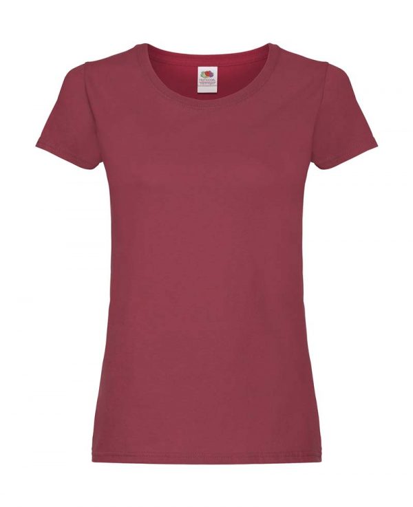 Ladies Original T kleur Brick Red