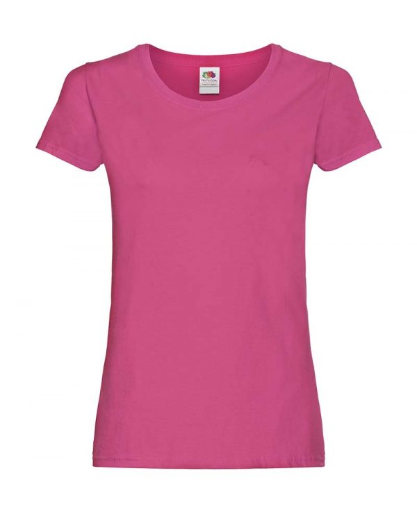 Ladies Original T kleur Fuchsia