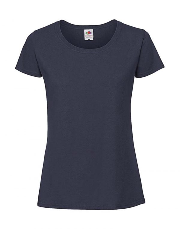 Ladies Ringspun Premium T Kleur Deep Navy