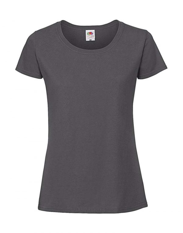 Ladies Ringspun Premium T Kleur Light Graphite