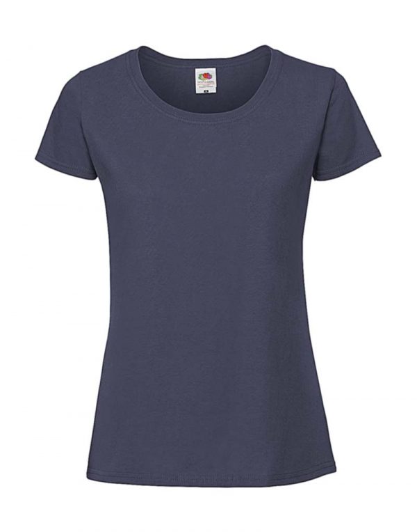 Ladies Ringspun Premium T Kleur Navy