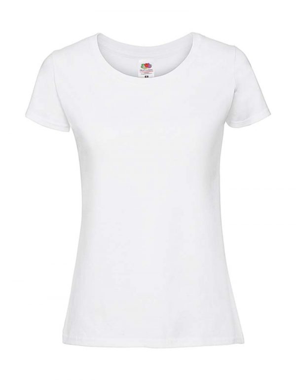 Ladies Ringspun Premium T Kleur White