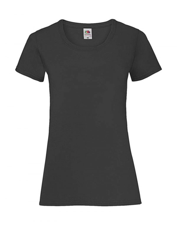 Ladies Valueweight T Kleur Black