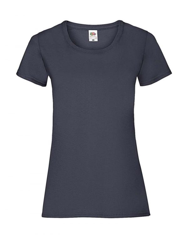 Ladies Valueweight T Kleur Deep Navy