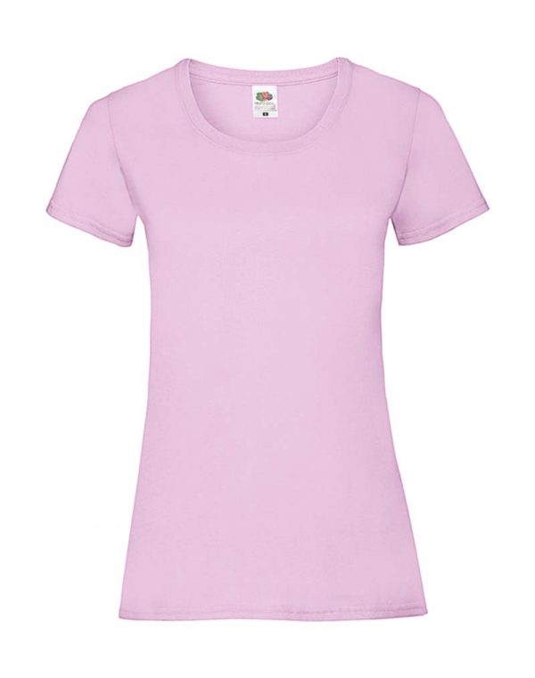 Ladies Valueweight T Kleur Light Pink