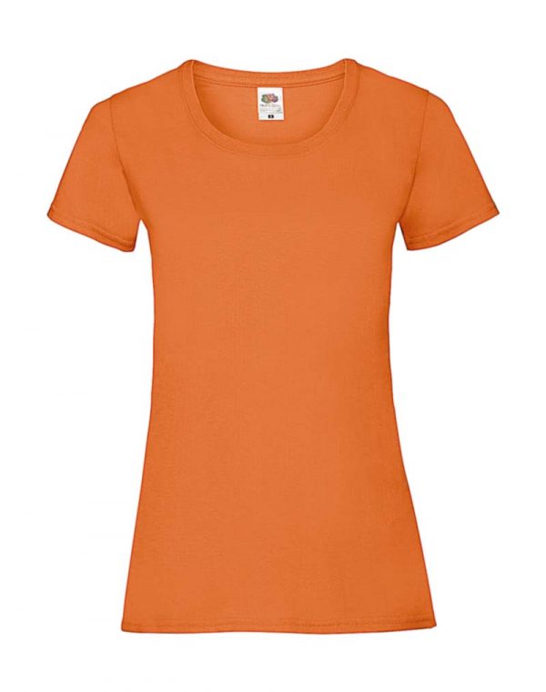 Ladies Valueweight T Kleur Orange