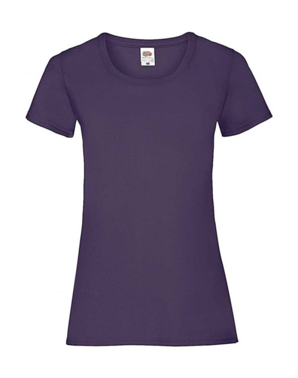 Ladies Valueweight T Kleur Purple