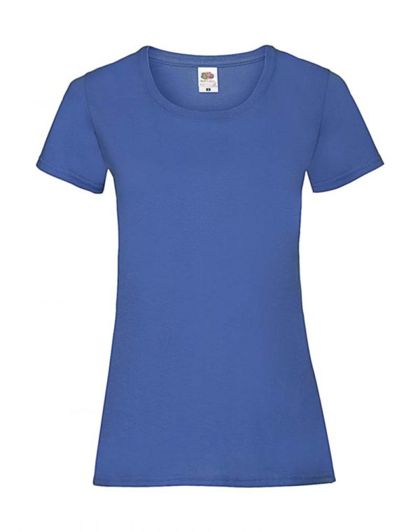 Ladies Valueweight T Kleur Royal Blue