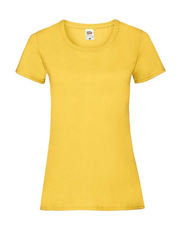 Ladies Valueweight T Kleur Sunflower