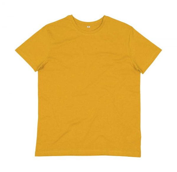 Mens Essential Organic T Kleur Mustard