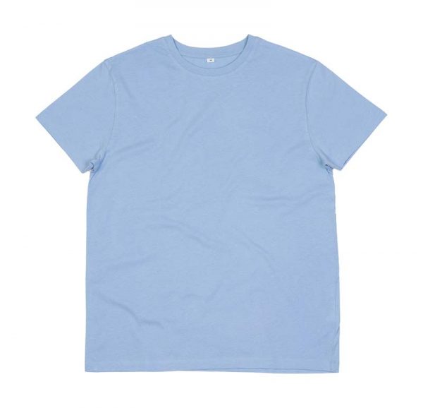 Mens Essential Organic T Kleur Sky Blue