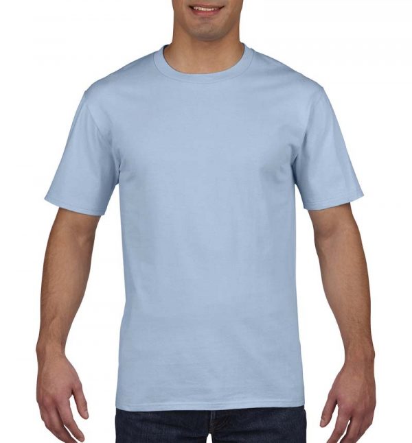 Premium Cotton Adult T Shirt Kleur Light Blue
