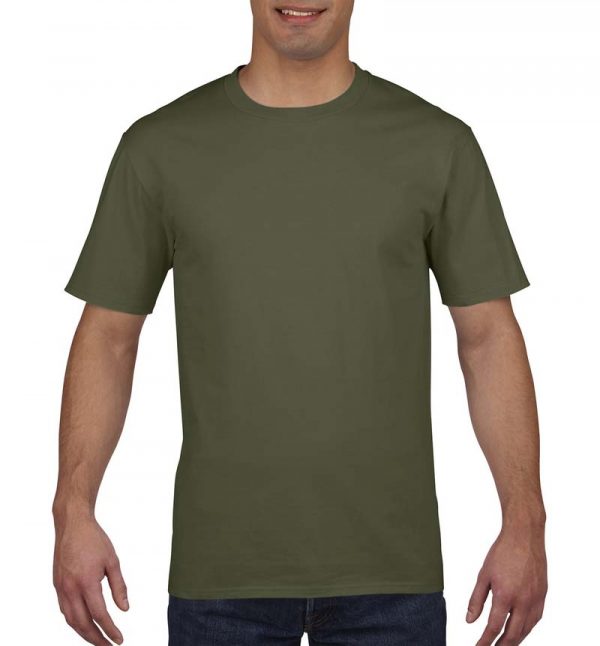 Premium Cotton Adult T Shirt Kleur Military Green