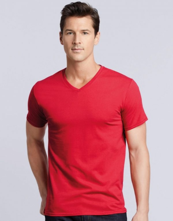 Premium Cotton Adult V Neck T Shirt