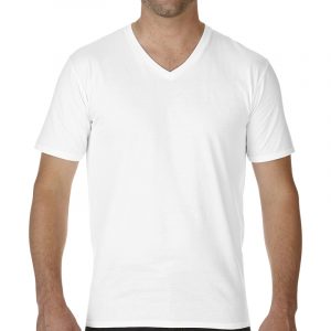 Gildan:Premium Cotton Adult V-Neck T-Shirt.