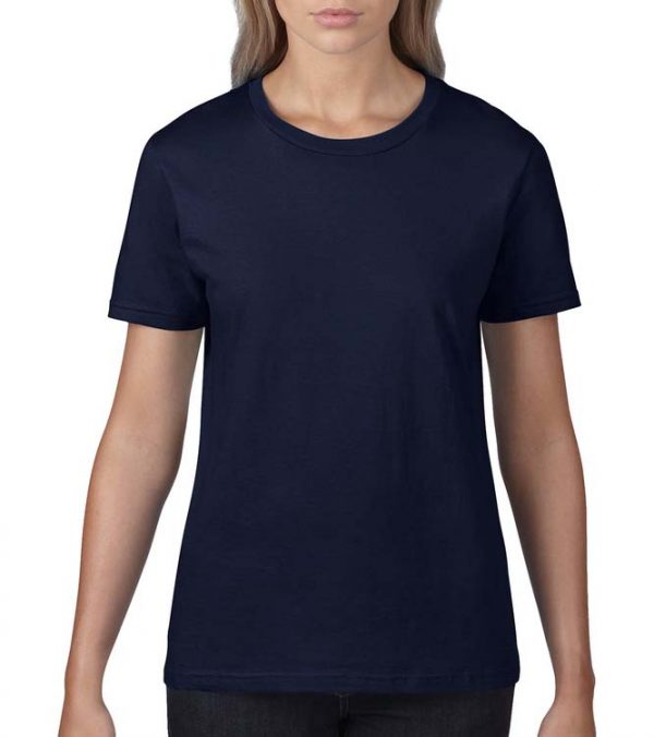 Premium Cotton Ladies T Shirt Kleur Navy