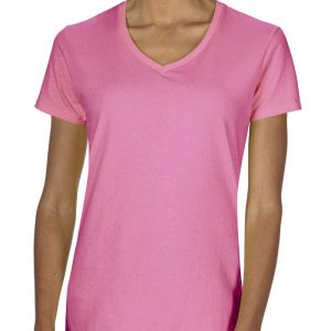 Gildan:Premium Cotton Ladies V-Neck T-Shirt.