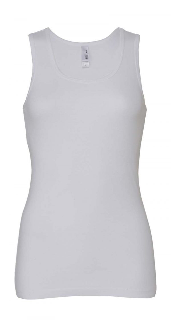 Rib Tank Top Kleur White