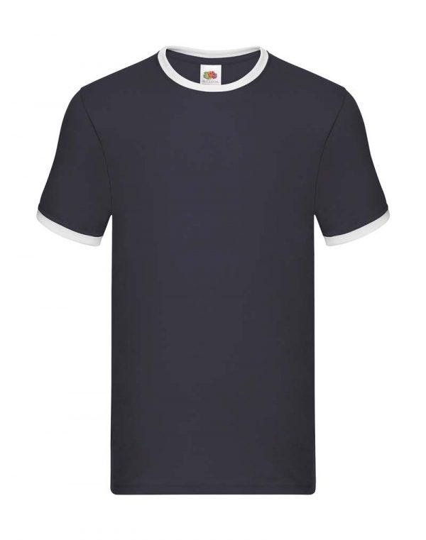 Ringer Tee Kleur Navy White