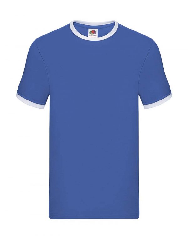 Ringer Tee Kleur Royal White