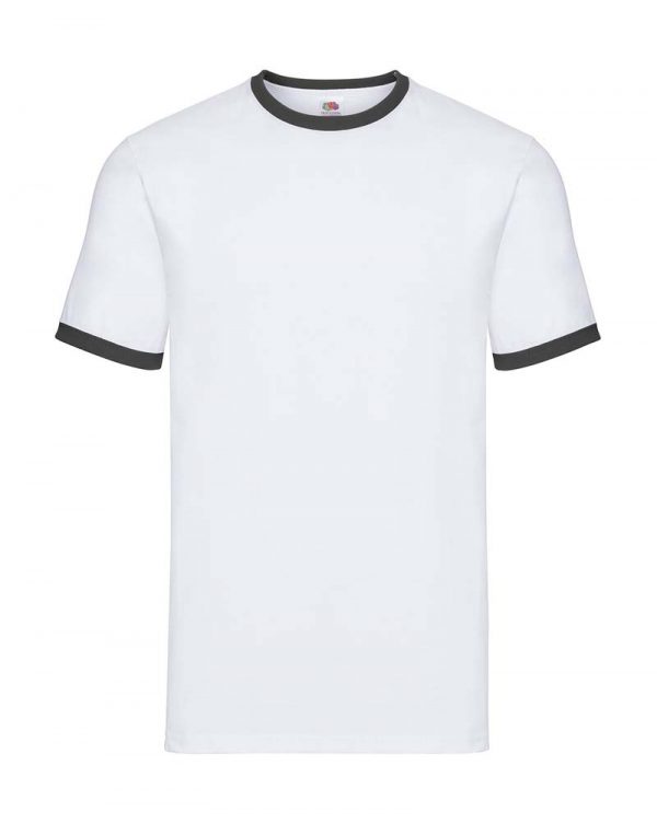 Ringer Tee Kleur White Black