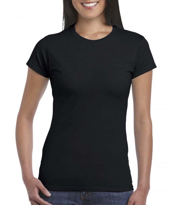 Softstyle Ladies T Shirt Kleur Black