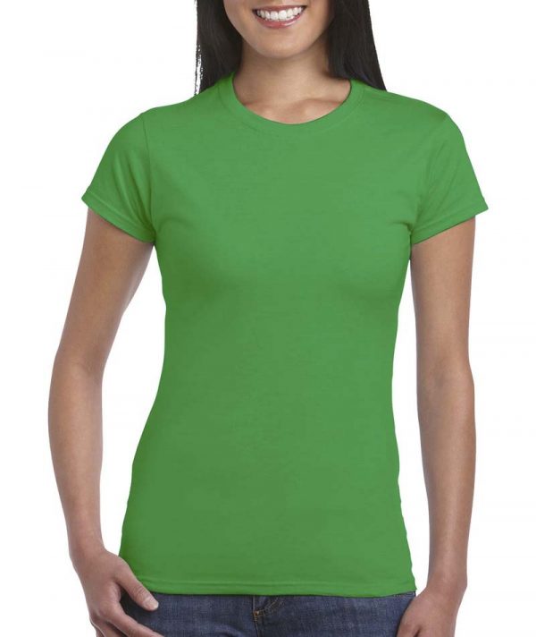 Softstyle Ladies T Shirt Kleur Irish Green