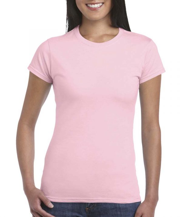 Softstyle Ladies T Shirt Kleur Light Pink
