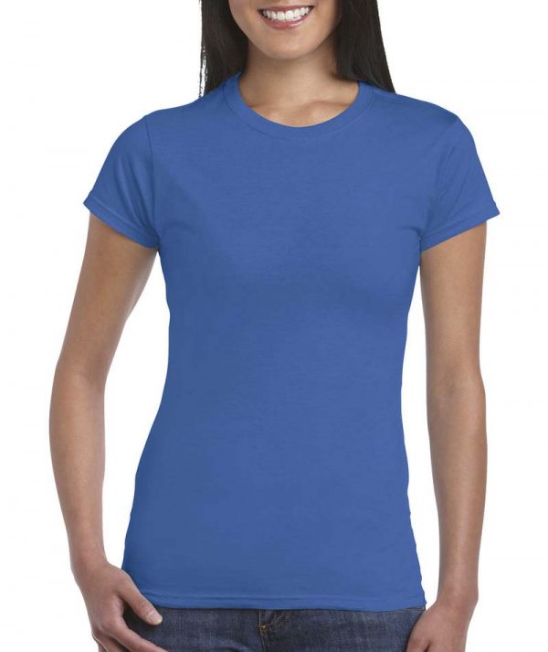 Softstyle Ladies T Shirt Kleur Royal