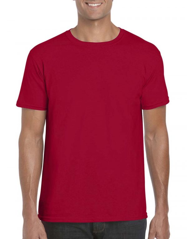 Softstyle Ring Spun T Shirt Kleur Cherry Red