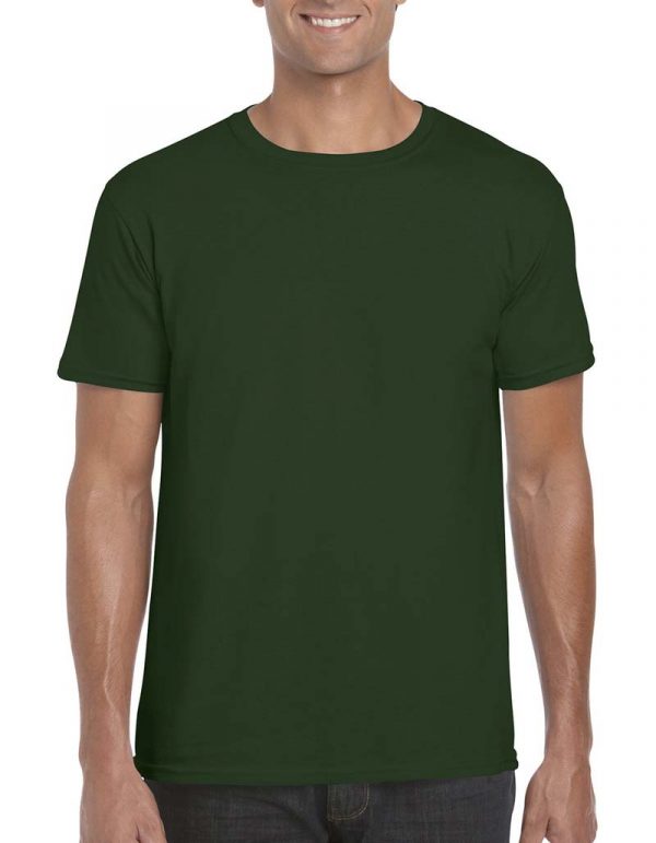 Softstyle Ring Spun T Shirt Kleur Forest Green