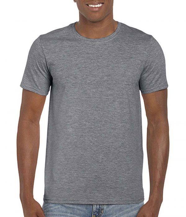 Softstyle Ring Spun T Shirt Kleur Graphite Heather