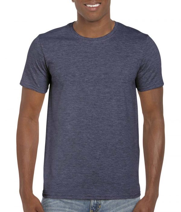 Softstyle Ring Spun T Shirt Kleur Heather Navy