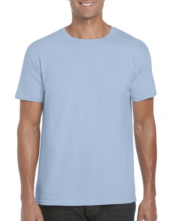 Softstyle Ring Spun T Shirt Kleur Light Blue