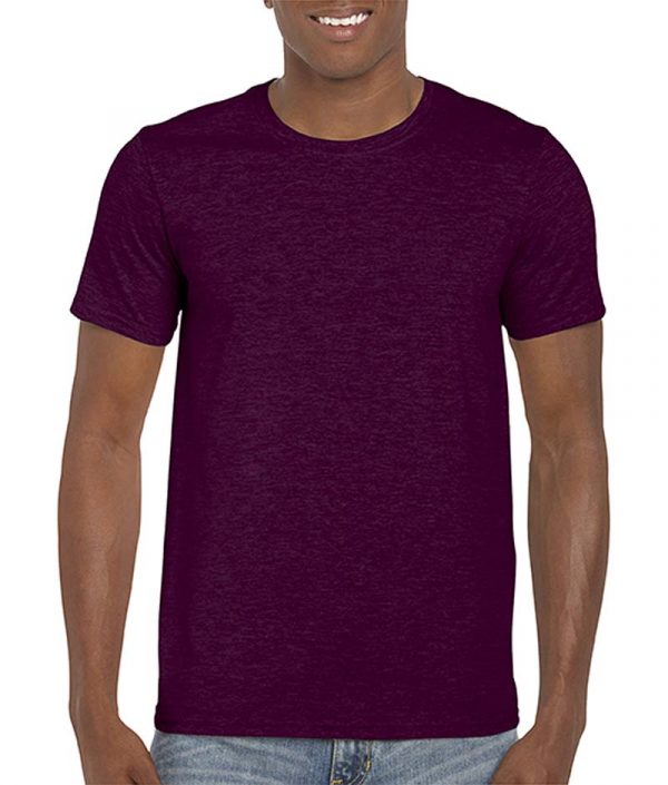 Softstyle Ring Spun T Shirt Kleur Maroon