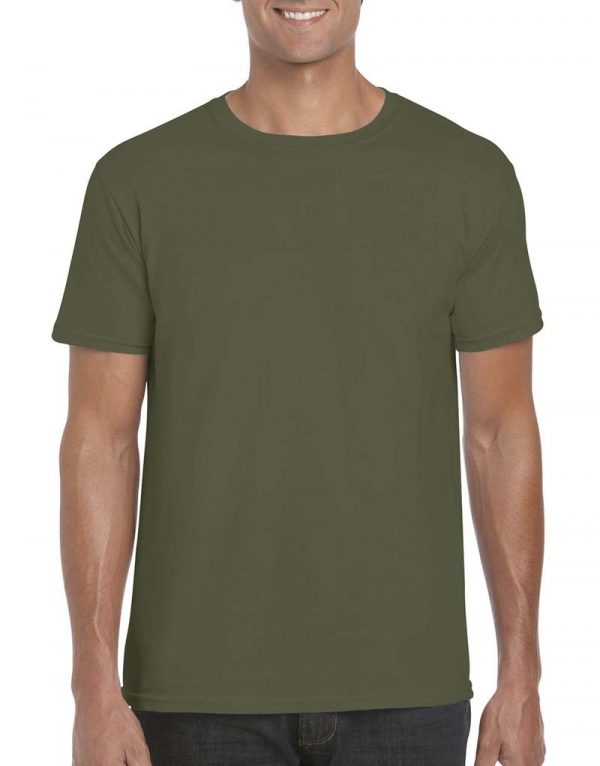 Softstyle Ring Spun T Shirt Kleur Military Green