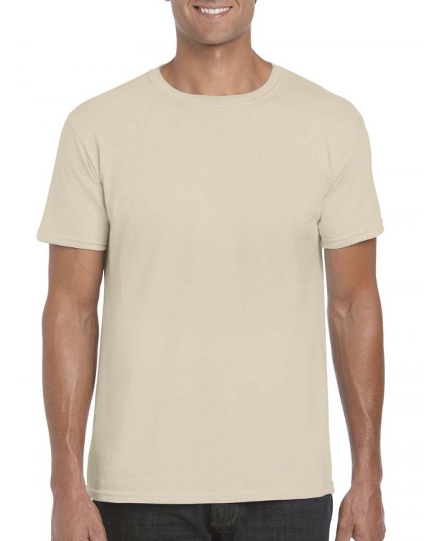 Softstyle Ring Spun T Shirt Kleur Sand