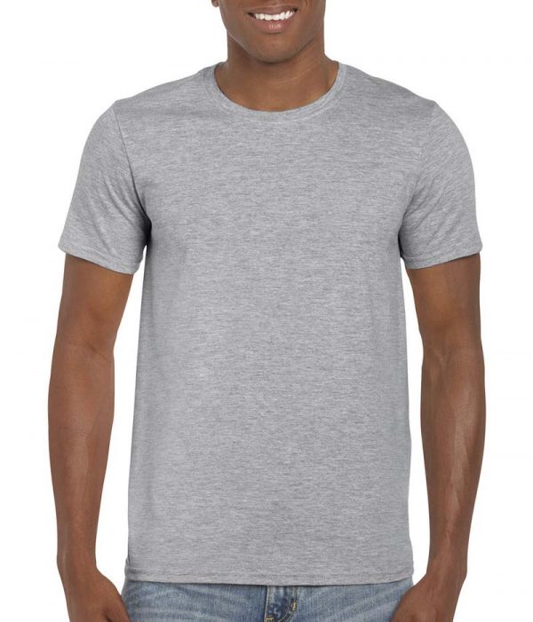 Softstyle Ring Spun T Shirt Kleur Sport Grey