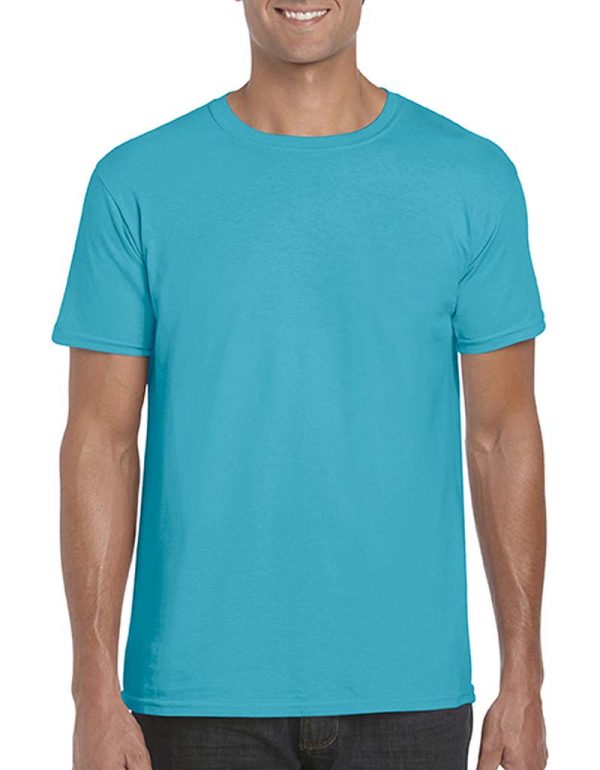 Softstyle Ring Spun T Shirt Kleur Tropical Blue